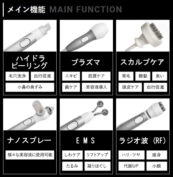 ハイドラシャイン メイン機能